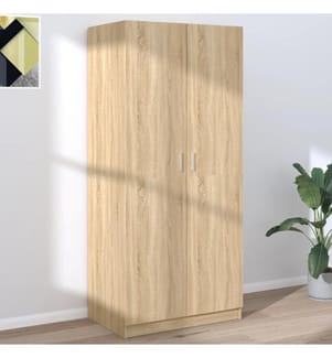 Kleiderschrank Sonoma-Eiche 80x52x180 cm Holzwerkstoff