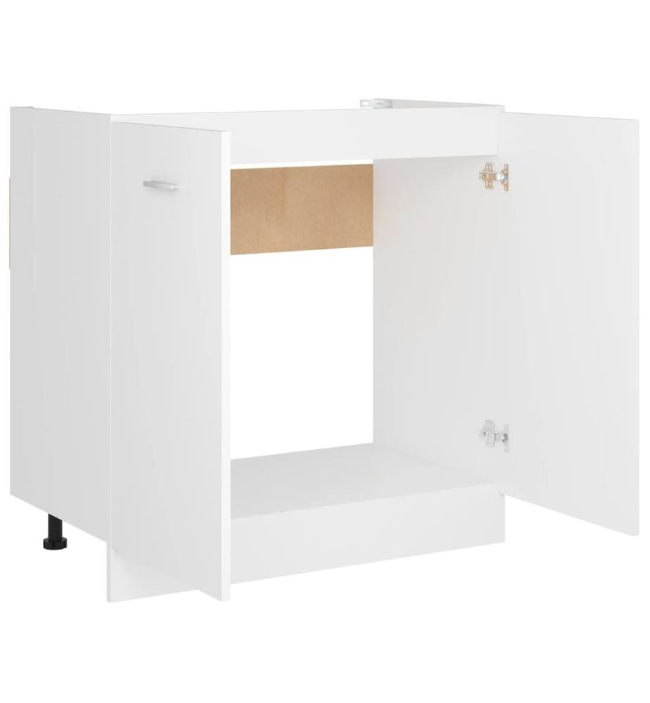Spülenunterschrank Lyon Weiss 80x46x81,5 cm Holzwerkstoff