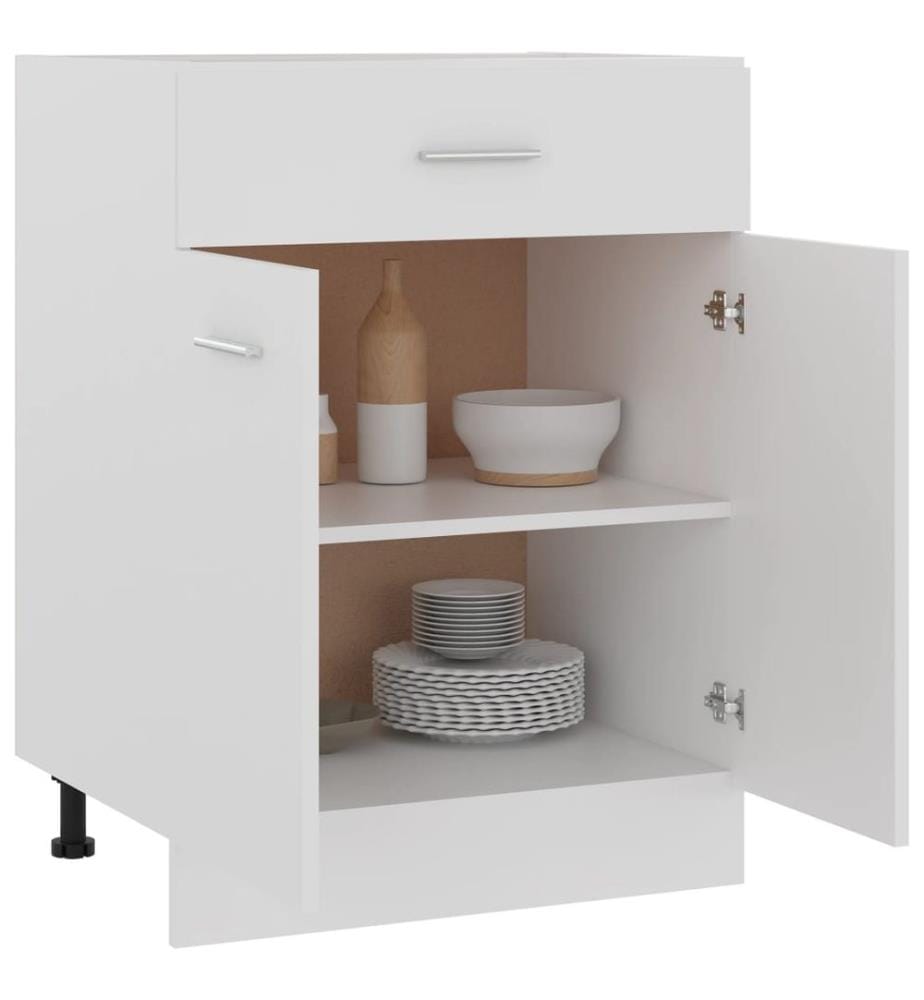 Schubunterschrank Lyon Weiss 60x46x81,5 cm Holzwerkstoff
