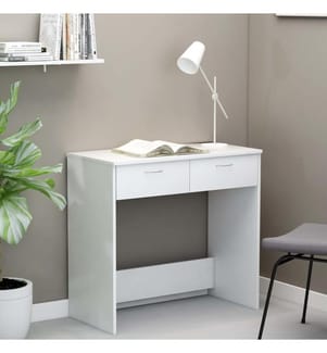 Schreibtisch Weiss 80×40×75 cm Holzwerkstoff