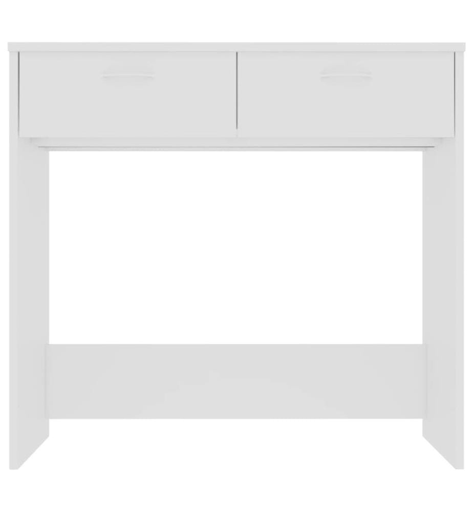 Schreibtisch Weiss 80×40×75 cm Holzwerkstoff