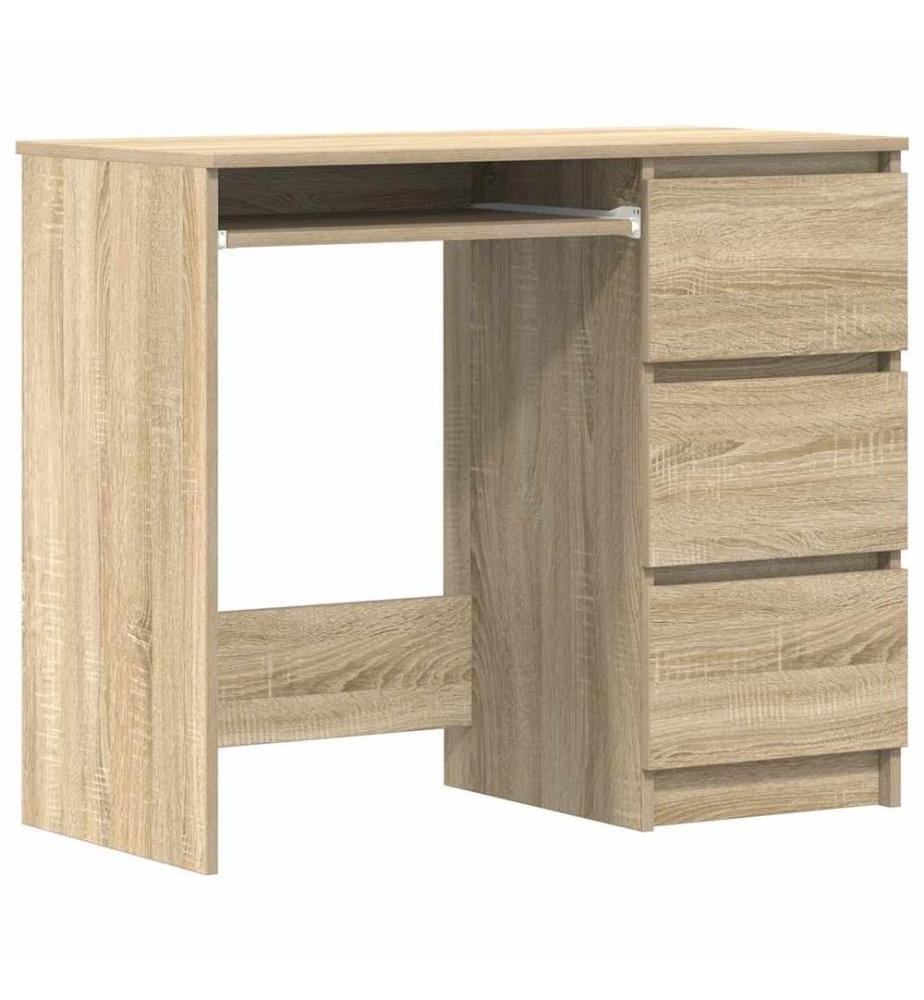 Bureau Chêne sonoma 90x45x76 cm Bois d'ingénierie