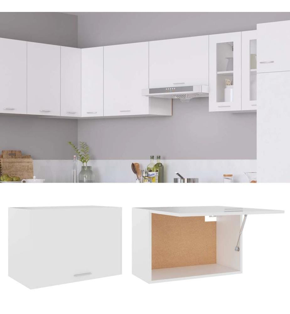 Hängeschrank Lyon Weiss 60x31x40 cm Holzwerkstoff