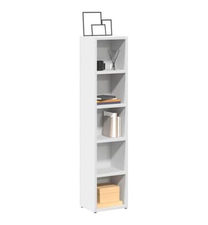 Armoires à CD 2 pcs Blanc 21x16x93,5 cm Aggloméré