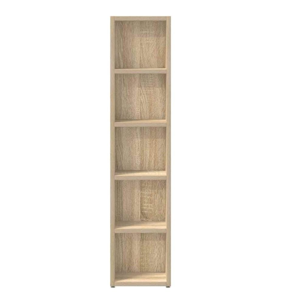 CD-Regale 2 Stk. Sonoma-Eiche 21x16x93,5 cm Holzwerkstoff