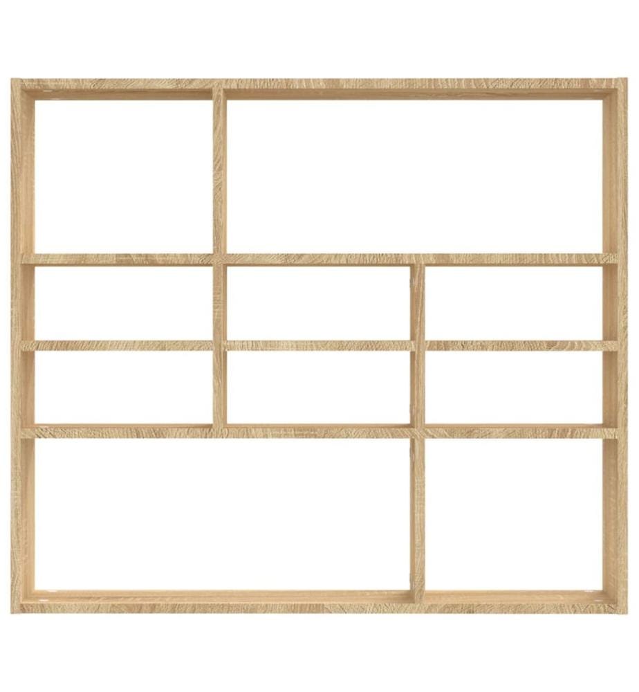 Wandregal Sonoma-Eiche 90x16x78 cm Holzwerkstoff