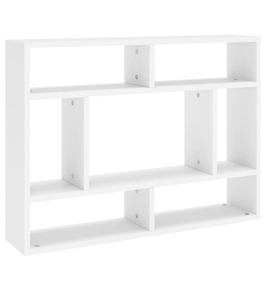 Wandregal Weiss 75x16x55 cm Holzwerkstoff