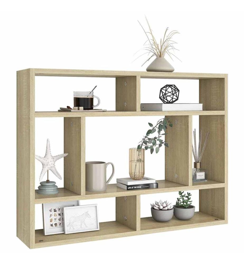 Wandregal Sonoma-Eiche 75x16x55 cm Holzwerkstoff