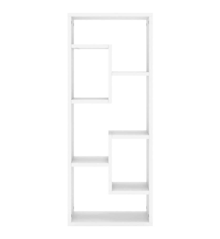Wandregal Weiss 36x16x90 cm Holzwerkstoff