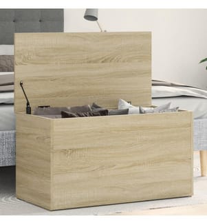 Aufbewahrungstruhe Sonoma-Eiche 84x42x46 cm Holzwerkstoff