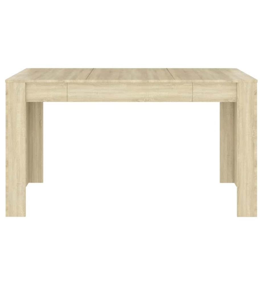 Table à manger Chêne sonoma 140x74,5x76 cm Bois d'ingénierie