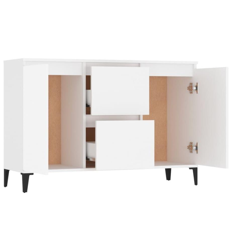 Sideboard Weiss 102x35x70 cm Holzwerkstoff