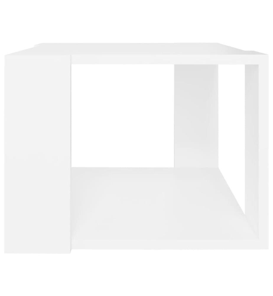 Table basse Blanc 40x40x30 cm Bois d'ingénierie