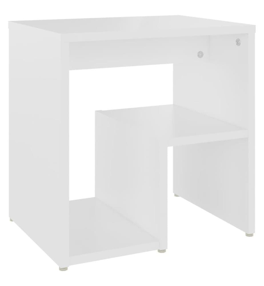 Nachttisch Weiss 40x30x40 cm Holzwerkstoff
