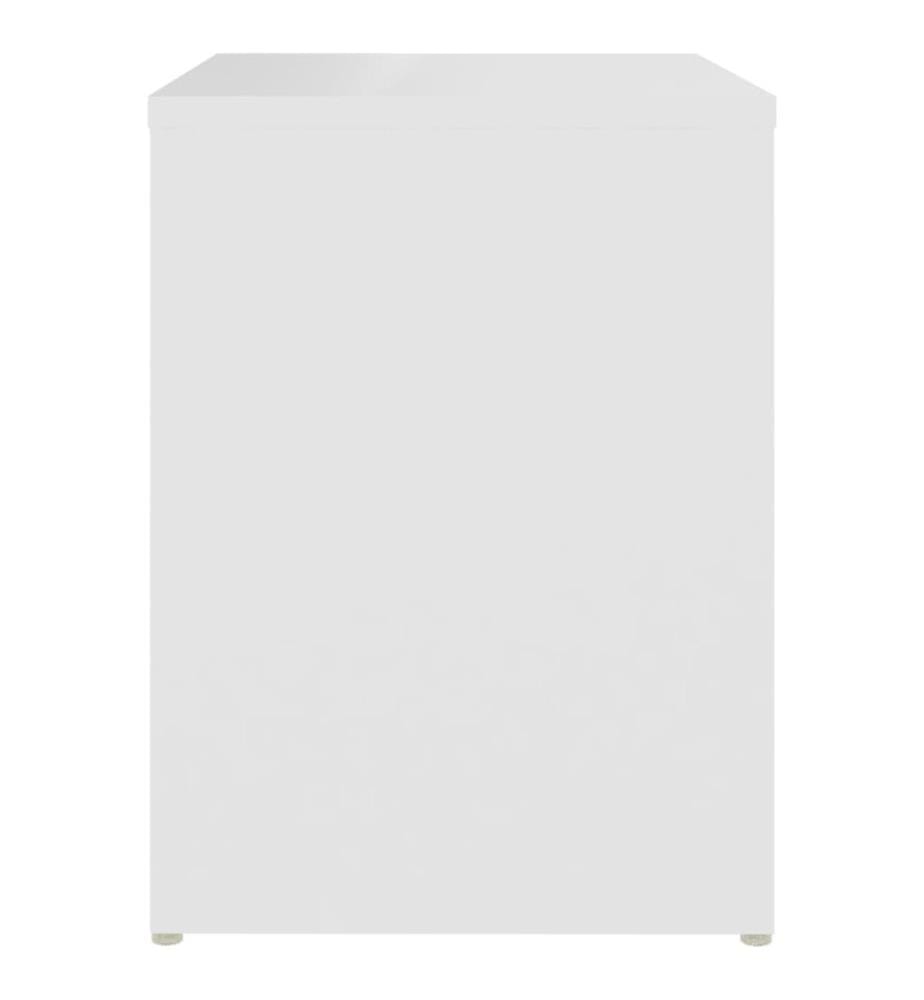 Nachttisch Weiss 40x30x40 cm Holzwerkstoff