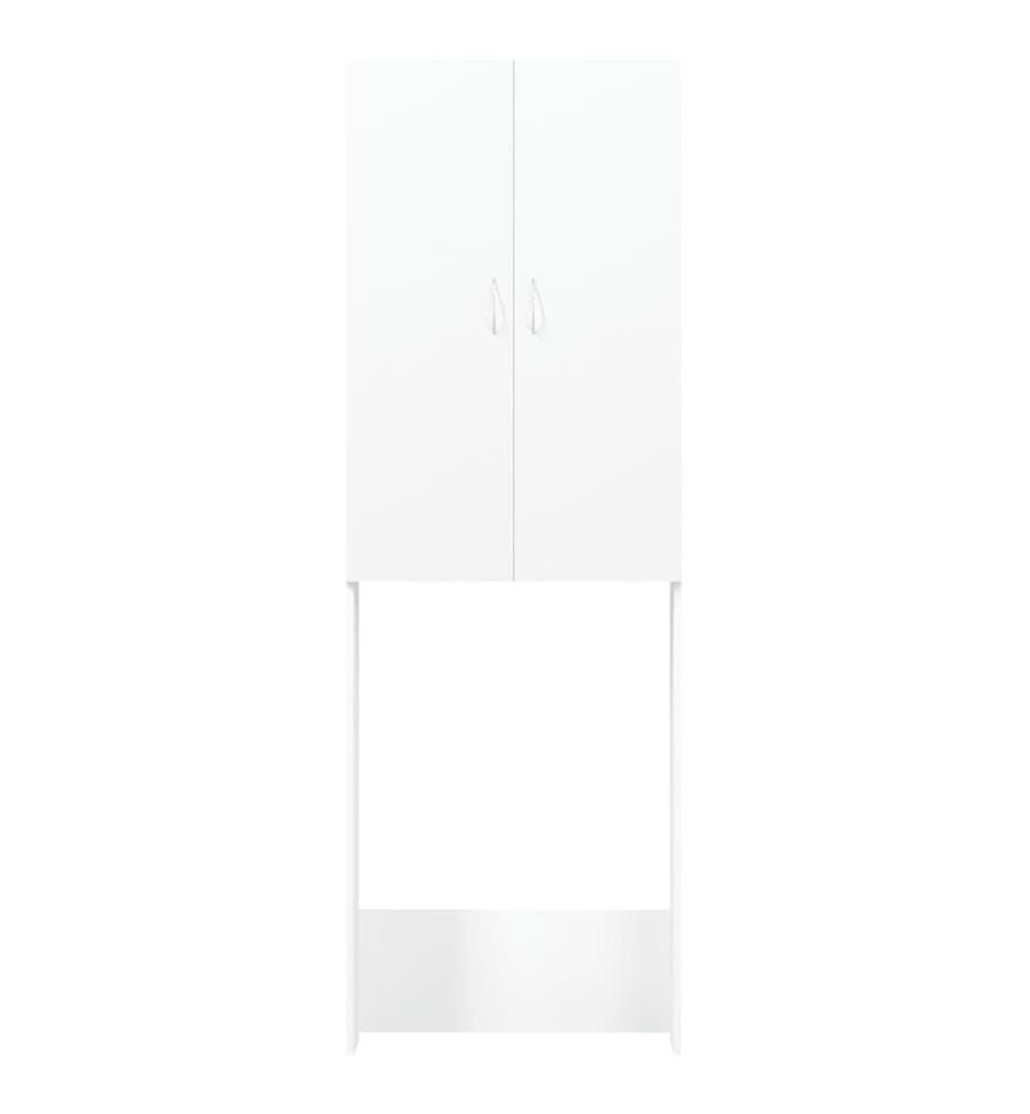 Waschmaschinenschrank Weiss 64x25,5x190 cm