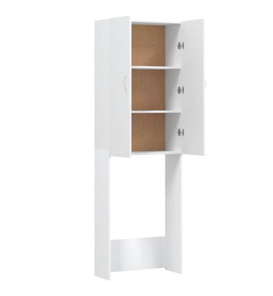 Waschmaschinenschrank Weiss 64x25,5x190 cm