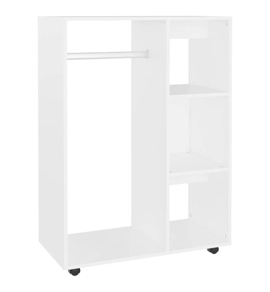 Kleiderschrank Weiss 80x40x110 cm Holzwerkstoff