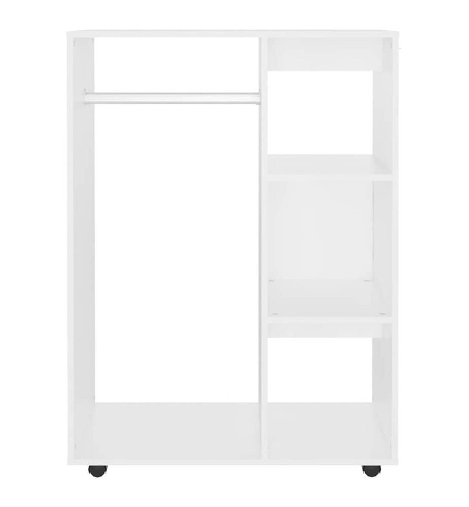 Kleiderschrank Weiss 80x40x110 cm Holzwerkstoff