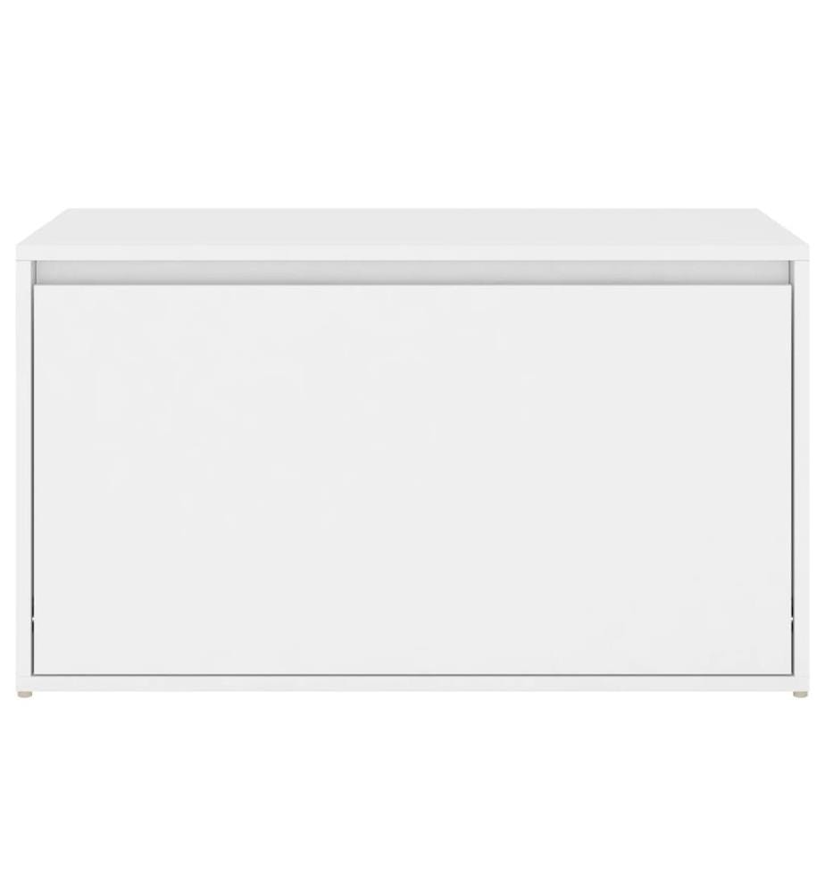 Flurbank 80x40x45 cm Weiss Holzwerkstoff