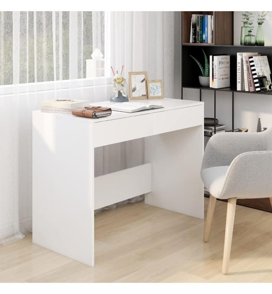 Schreibtisch Weiss 101x50x76,5 cm Holzwerkstoff