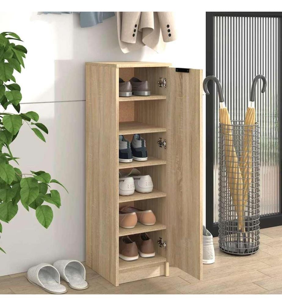 Schuhschrank Sonoma-Eiche 30x35x100 cm Holzwerkstoff