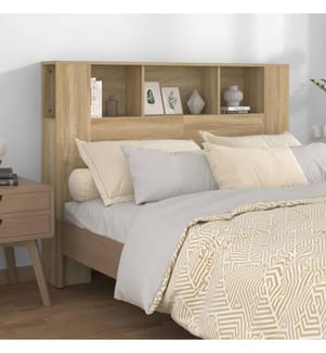 Armoire de tête de lit Chêne sonoma 140x18,5x104,5 cm