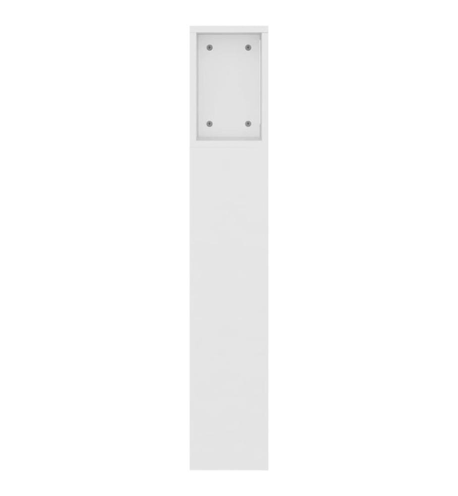 Armoire de tête de lit Blanc 160x18,5x104,5 cm
