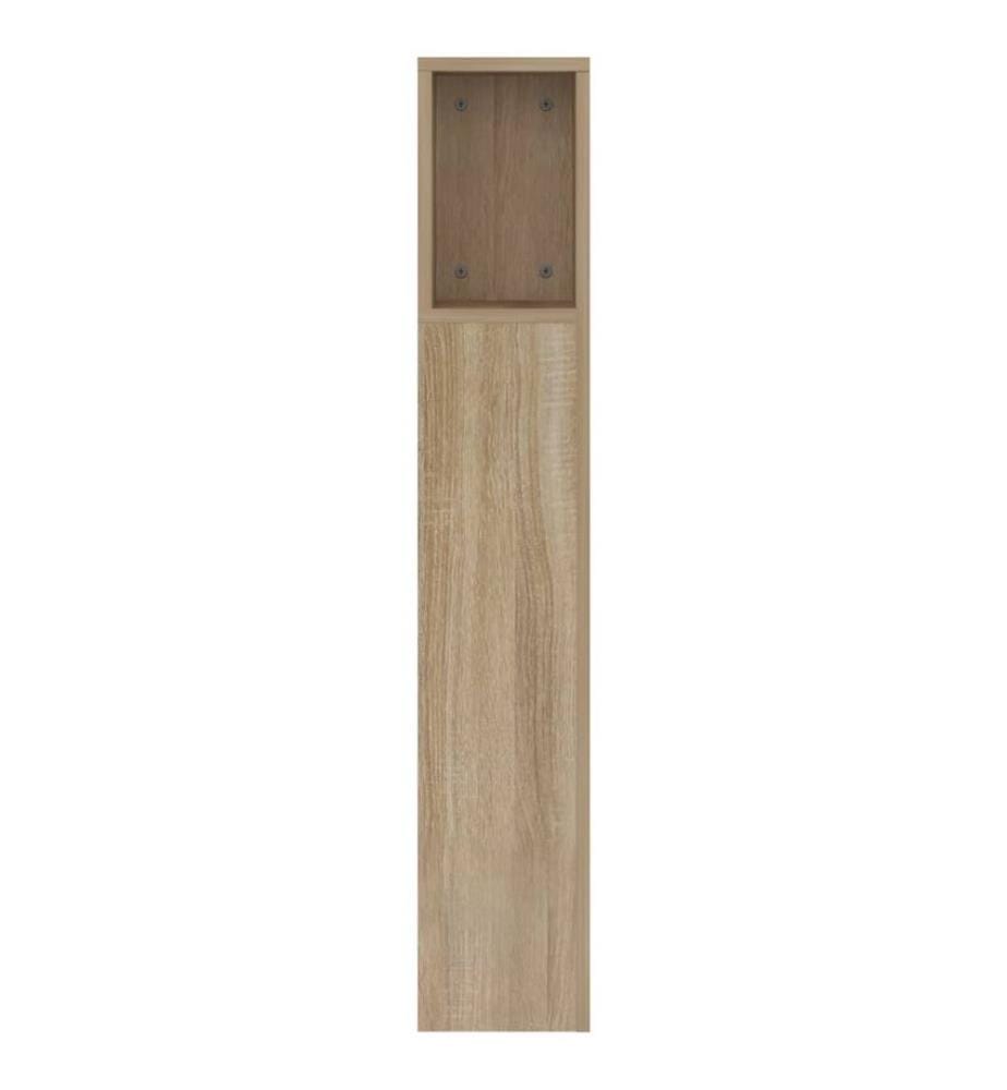 Armoire de tête de lit chêne sonoma 160x18,5x104,5 cm