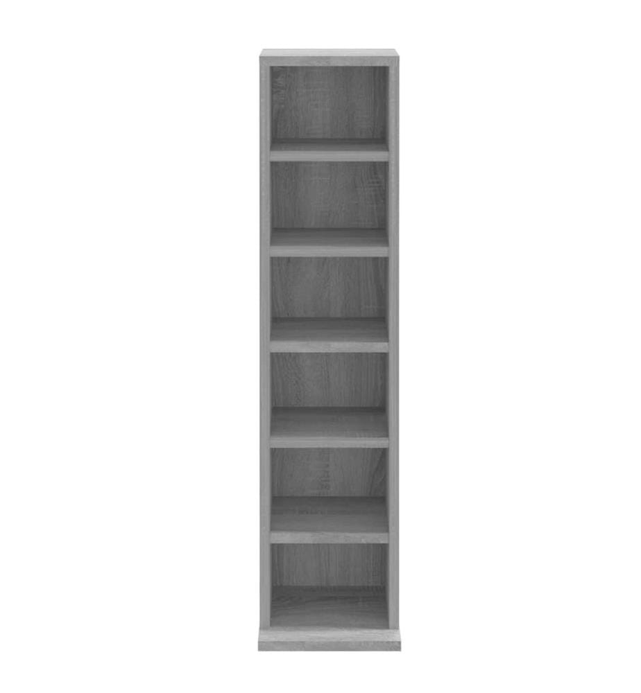 Armoire à CD Sonoma gris 21x20x88 cm Bois d'ingénierie