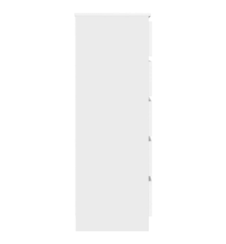 Schubladenschrank Weiss 60x36x103 cm Holzwerkstoff