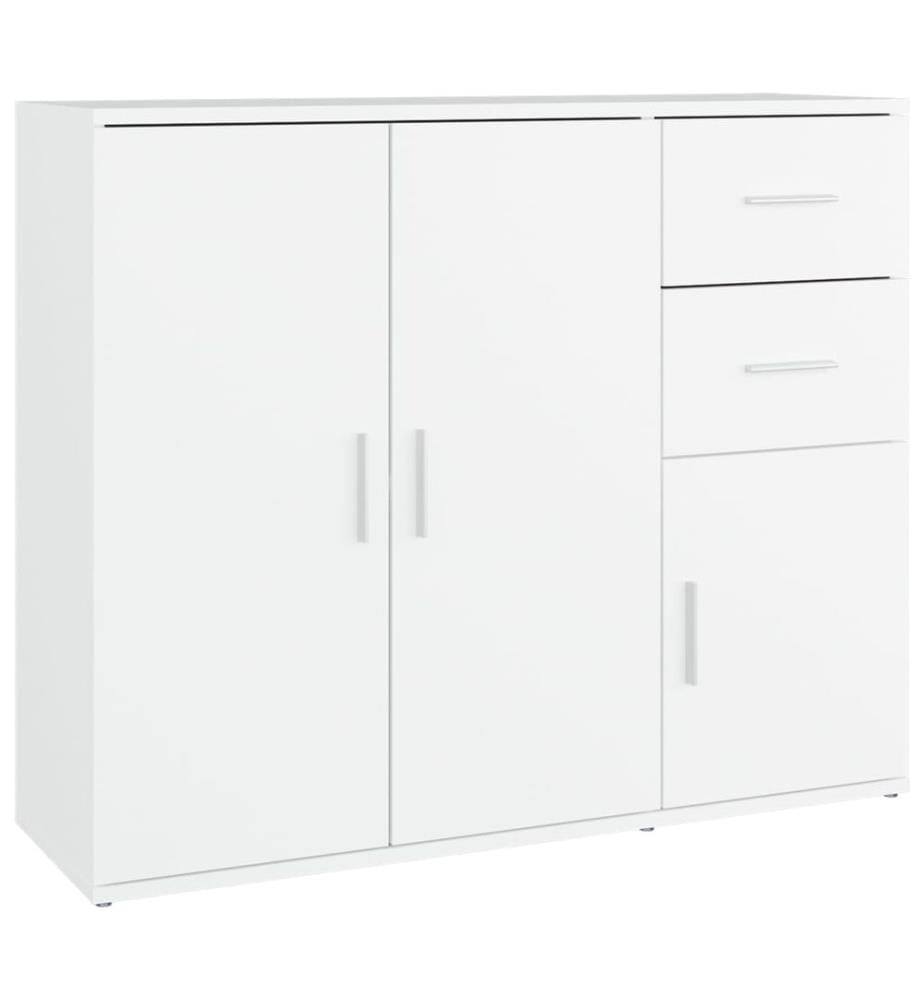 Sideboard Weiss 91x29,5x75 cm Holzwerkstoff