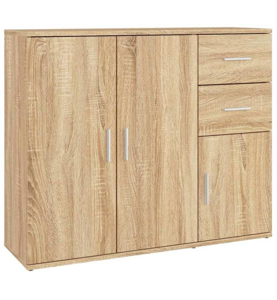 Sideboard Sonoma-Eiche 91 x 29,5 x 75 cm Holzwerkstoff
