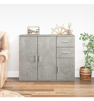 Sideboard Betongrau 91x29,5x75cm Holzwerkstoff