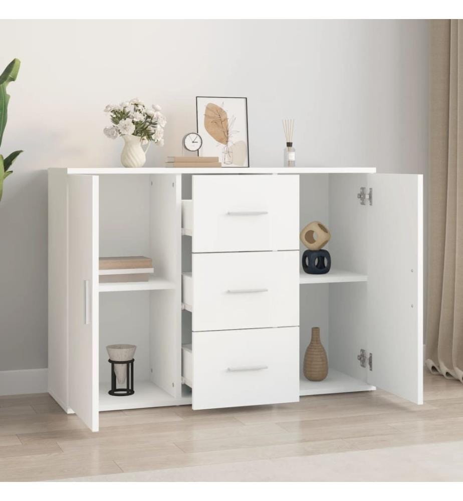 Sideboard Weiss 91x29,5x65 cm Holzwerkstoff