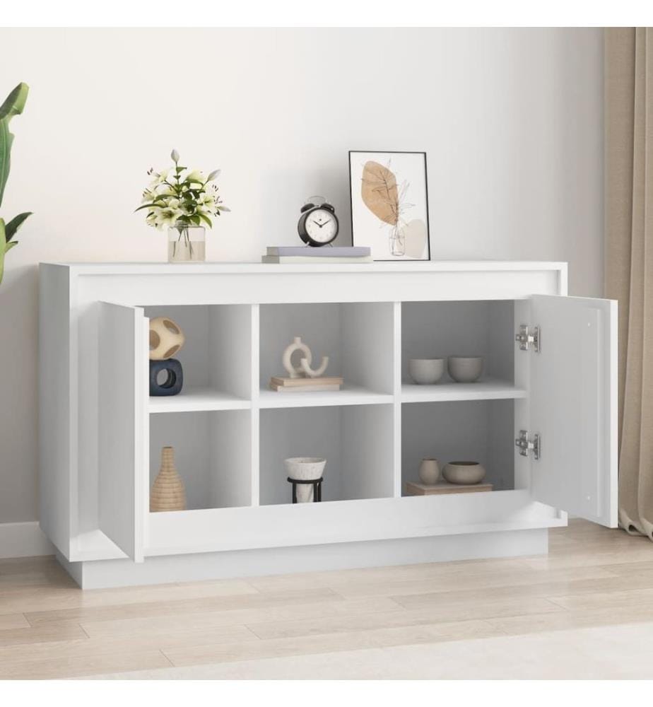 Sideboard Weiss 102x35x60 cm Holzwerkstoff