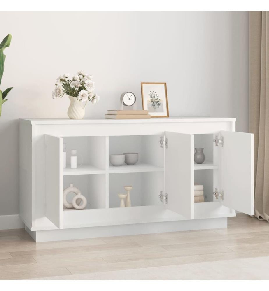 Sideboard Weiss 102x35x55 cm Holzwerkstoff