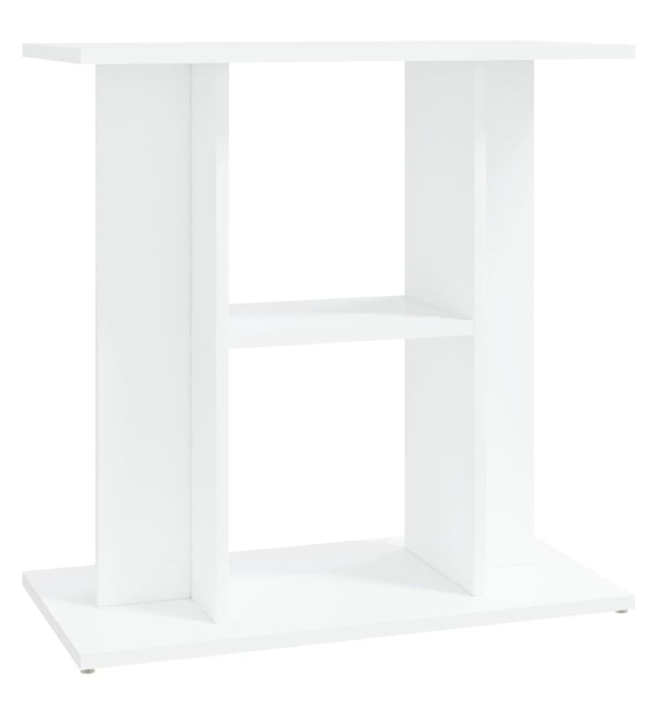 Support pour aquarium blanc 60x30x60 cm bois d'ingénierie