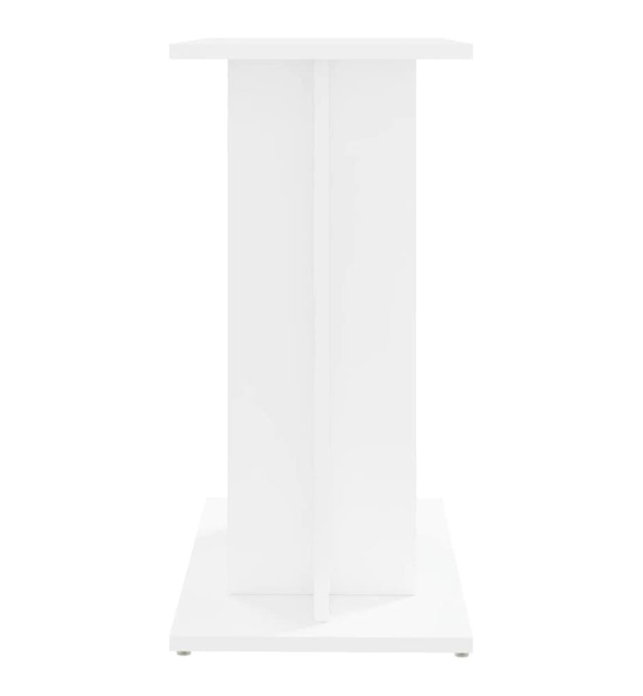 Support pour aquarium blanc 60x30x60 cm bois d'ingénierie