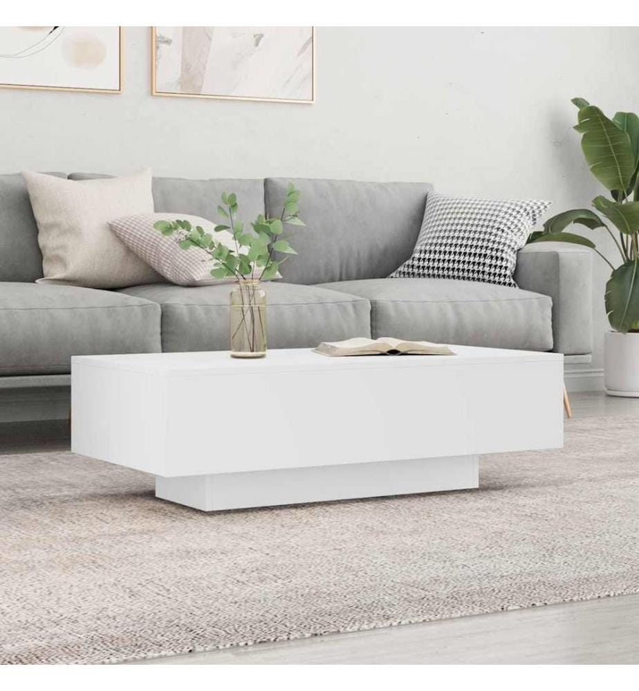 Couchtisch Weiss 100x49,5x31 cm Holzwerkstoff