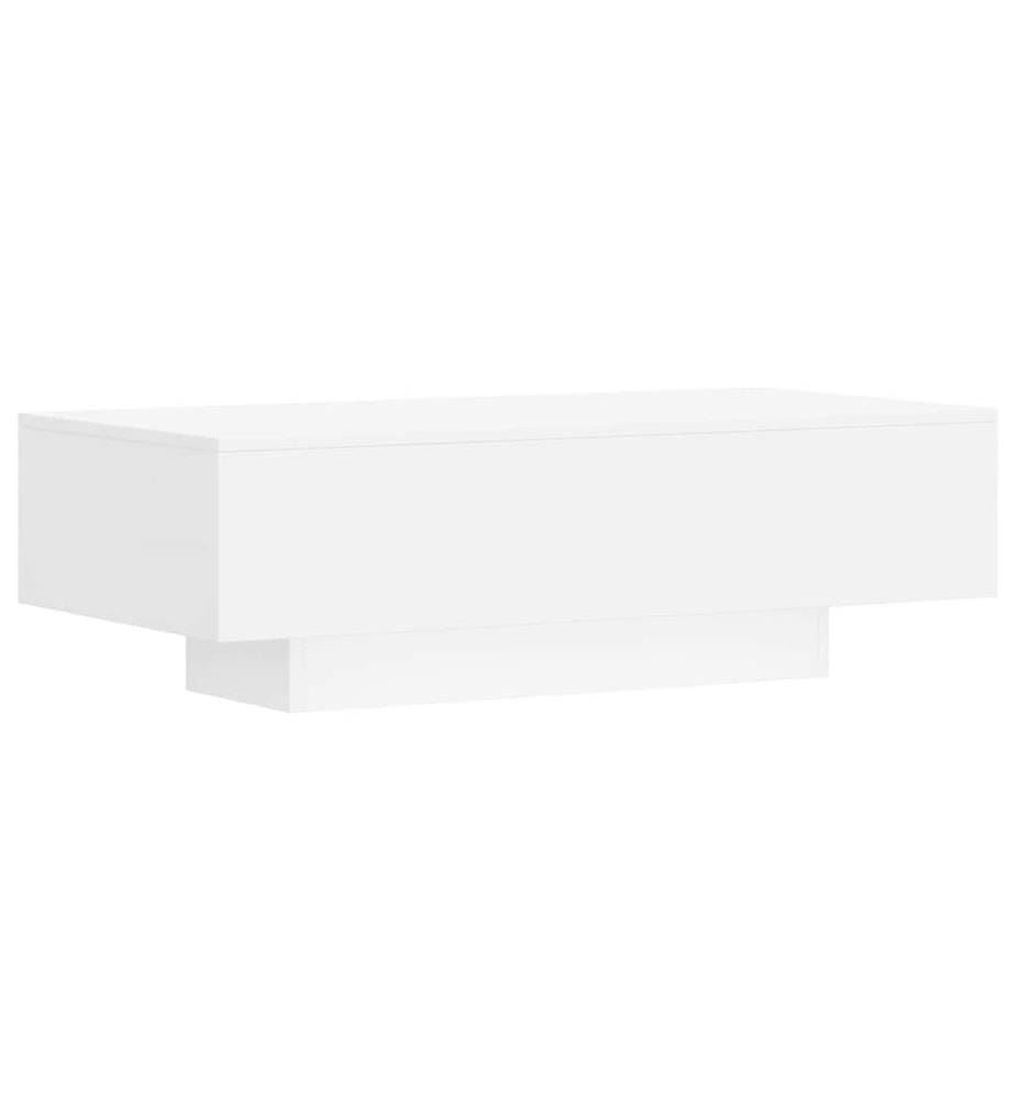 Couchtisch Weiss 100x49,5x31 cm Holzwerkstoff