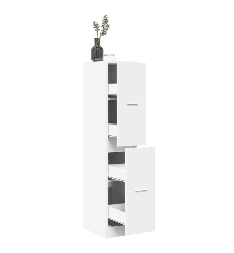 Apothekerschrank Weiss 30 x 41 x 144,5 cm Holzwerkstoff