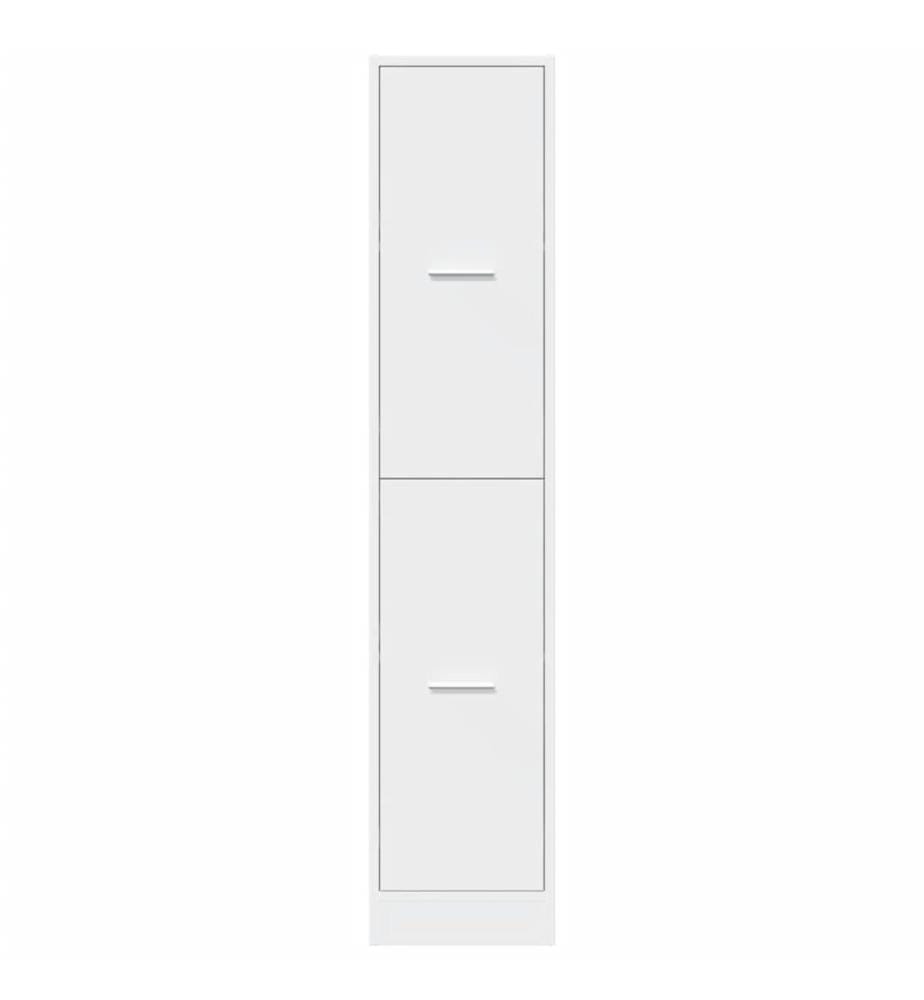 Apothekerschrank Weiss 30 x 41 x 144,5 cm Holzwerkstoff
