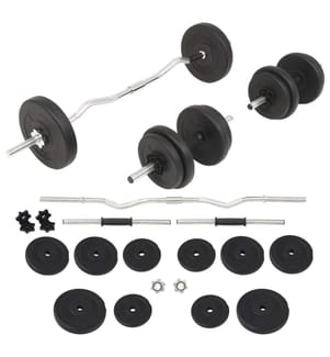 Langhantel- und Kurzhantel-Set 30 kg