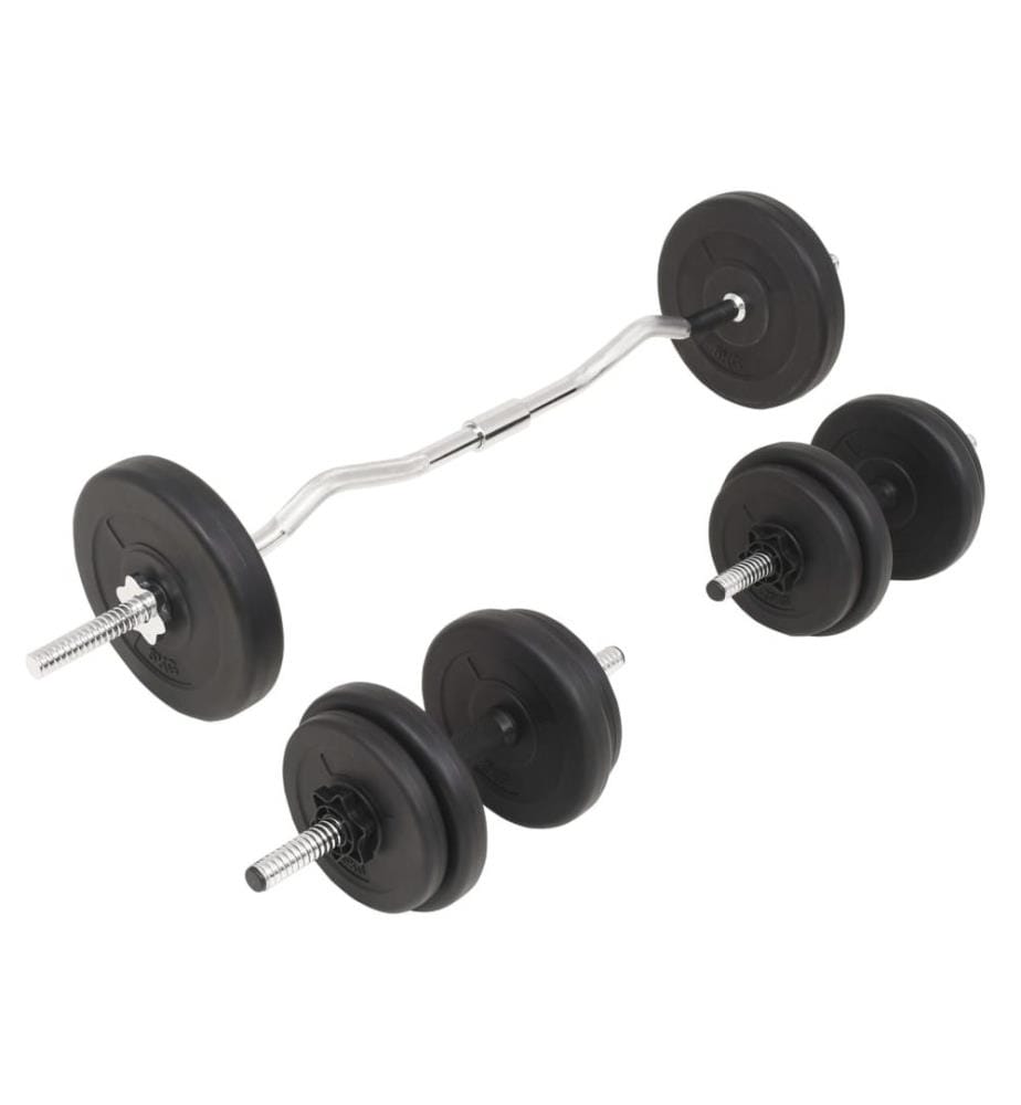 Langhantel- und Kurzhantel-Set 30 kg