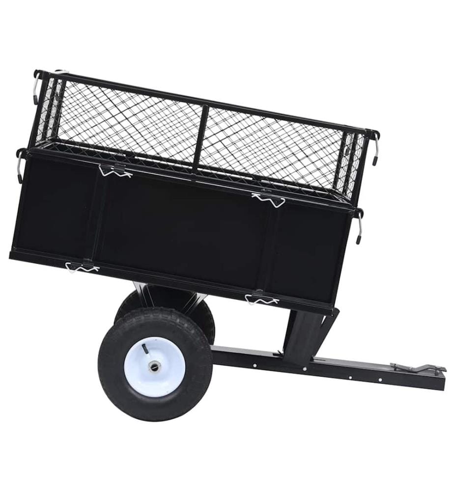 Remorque basculante pour tondeuse de pelouse Charge de 150 kg