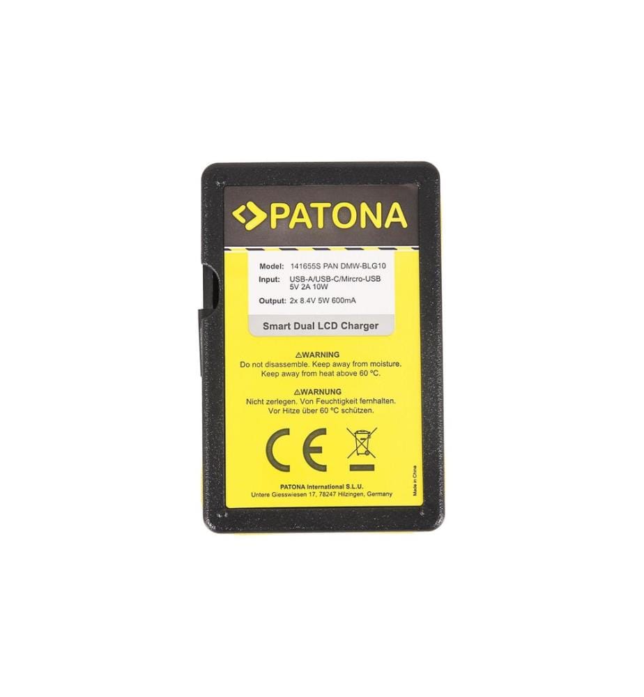 Patona - Ladegerät Smart Dual LCD USB Panasonic DMW-BLG10