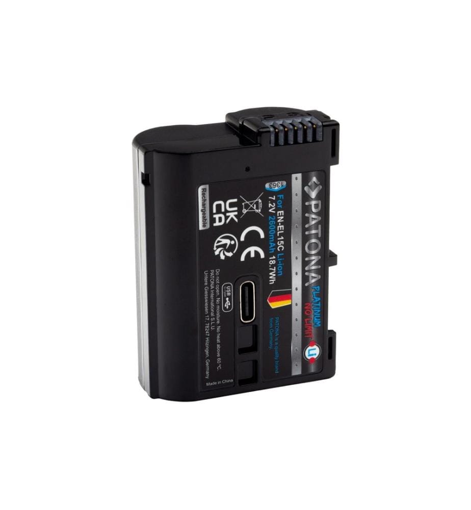Patona - Digitalkamera-Akku Platinum Nikon EN-EL15C mit USB-C