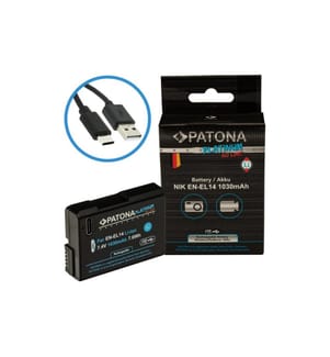 Patona - Batterie pour Appareils photo numérique pour Nikon EN-EL14, D3100, D5100 et P7000