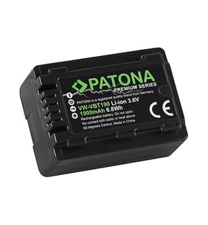Patona Batterie d'appareil photo numérique Premium VBT190